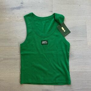 Daily Drills Logo Ribbed Tank